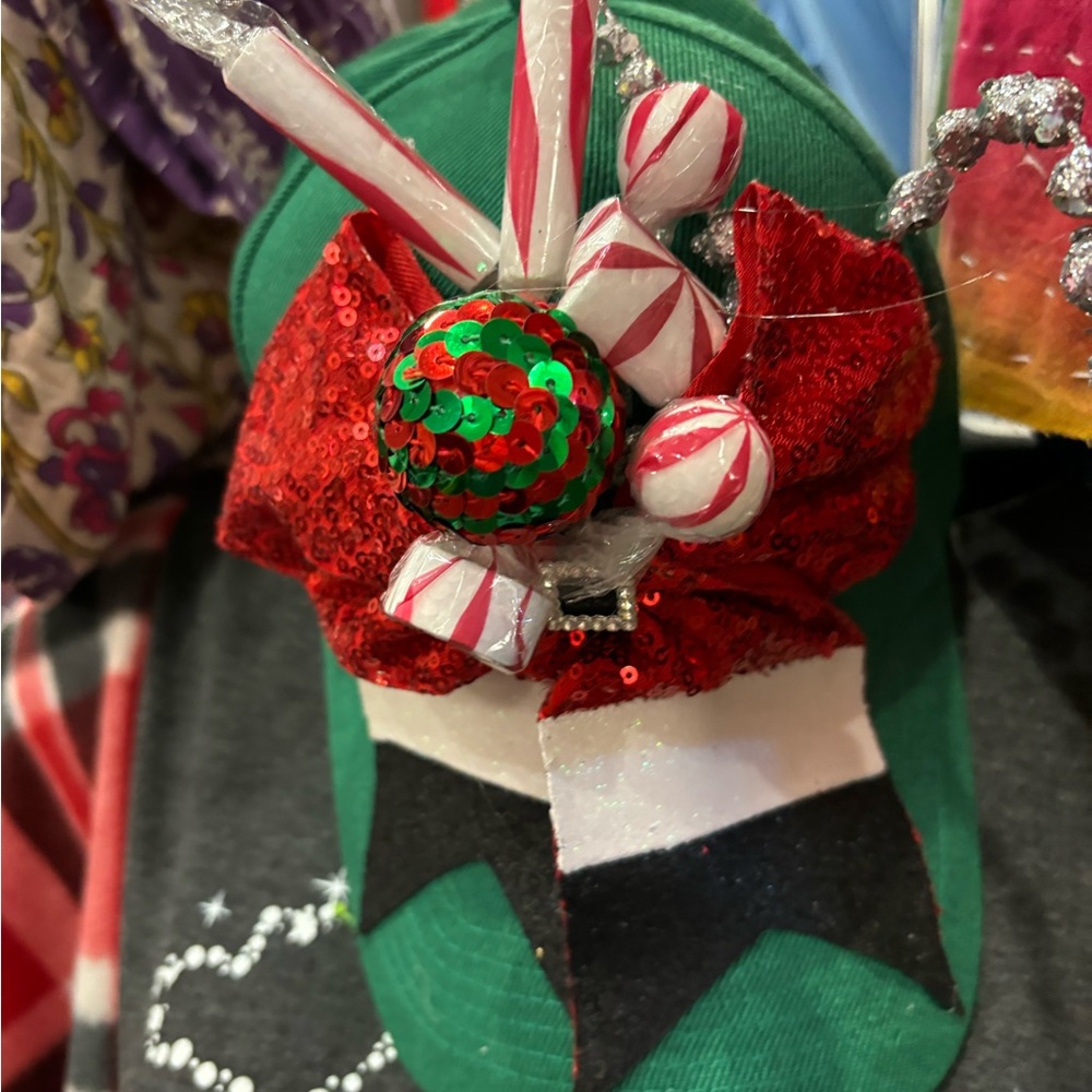 Green Christmas cap